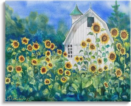 Stupell Industries Tall Sunflowers