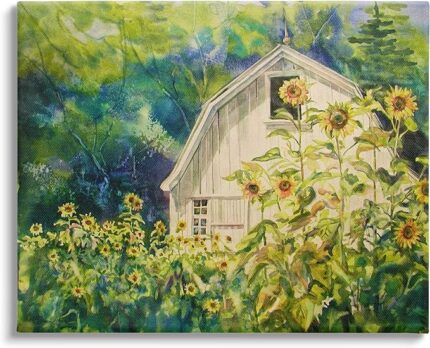 Stupell Industries Peaceful Sunflower