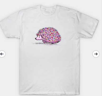 Hedgehog Love Cute Hearts T-Shirt